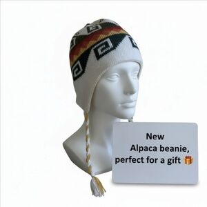 REVERSIBLE ALPACA CHULLO BEANIE HAT 🏔️Gift-ready!🎁✨️☺️